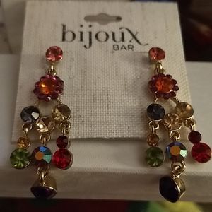 Multi colored sparkle earrings